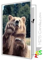 brown bear card template