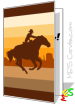 cowboy card template