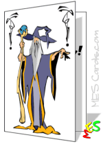 wizard birthday card template